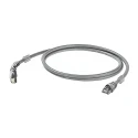 Weidmüller Shielded Screened Cat6 Ethernet Cable 0.5 m, Grey Low Smoke Zero Halogen CAT6