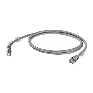 Weidmüller Shielded Screened Cat6 Ethernet Cable 0.5 m, Grey Low Smoke Zero Halogen CAT6