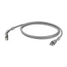 Weidmüller Shielded Screened Cat6 Ethernet Cable 0.5 m, Grey Low Smoke Zero Halogen CAT6