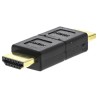 RS PRO AV Audio Male HDMI Straight HDMI Coupler Adapter Black 768-4201