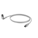 Weidmüller Shielded Screened Cat6 Ethernet Cable, 2 m Length, Low Smoke Zero Halogen Grey Jacket Cat6