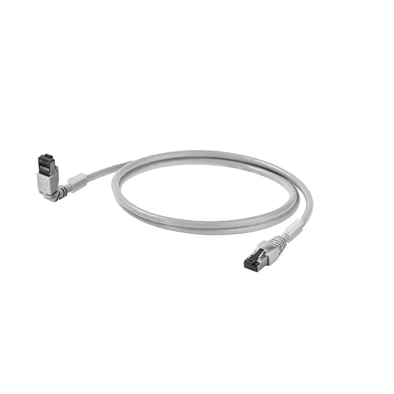 Weidmüller Shielded Screened Cat6 Ethernet Cable, 2 m Length, Low Smoke Zero Halogen Grey Jacket Cat6