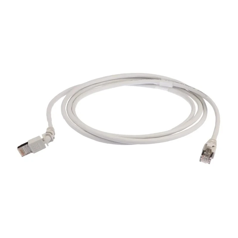 Weidmüller Shielded Screened Cat6 Ethernet Cable, 2 m Length, Low Smoke Zero Halogen Grey Jacket Cat6