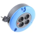 RS PRO 5 m 4 Socket Type E Cable Reel 230V AC 10A Polyvinyl Chloride Jacket 768-4456