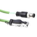 Weidmüller Cat5 Ethernet Cable 4 Core, Green, 1 m Length, SF/UTP Screened, Polyurethane Jacket 1044470010