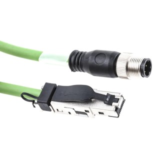 Weidmüller Cat5 Ethernet Cable 4 Core, Green, 1 m Length, SF/UTP Screened, Polyurethane Jacket 1044470010