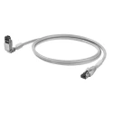 Weidmüller Cat6 Shielded Screened Ethernet Cable, 10 m Length, Low Smoke Zero Halogen Jacket, Grey CAT6