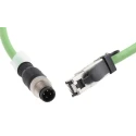 Weidmüller Cat5 Ethernet Cable 4 Core, Green, 1.5 m, SF/UTP Screened, Polyurethane Cat5