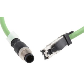 Weidmüller Cat5 Ethernet Cable 4 Core, Green, 1.5 m, SF/UTP Screened, Polyurethane Cat5