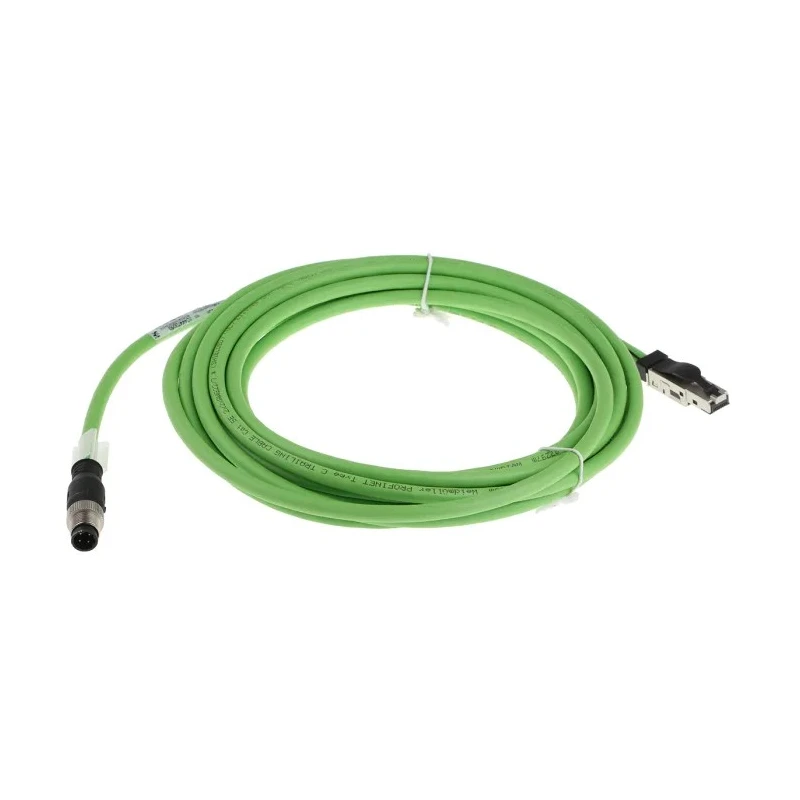 Weidmüller IE Cat5 Shielded Screened Polyurethane Jacket Ethernet Cable 4 Core, Green, 5 m CAT5