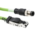 Weidmüller Cat5 Ethernet Cable 4 Core Green 3m SF/UTP Screened Polyurethane Jacket 600V 22AWG 