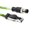 Weidmüller Cat5 Ethernet Cable 4 Core Green 3m SF/UTP Screened Polyurethane Jacket 600V 22AWG