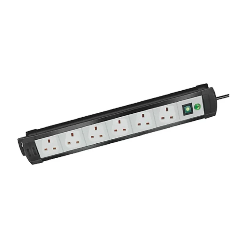 brennenstuhl Premium-Line 3 m 6 Socket Type G Extension Lead Kit, 230V, 13A, Switchable, IP20 1951563100
