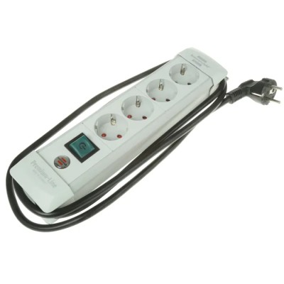 brennenstuhl Premium-Line 1.8 m 4 Socket Type F German Schuko Extension Lead Kit 230V IP20 1955540100