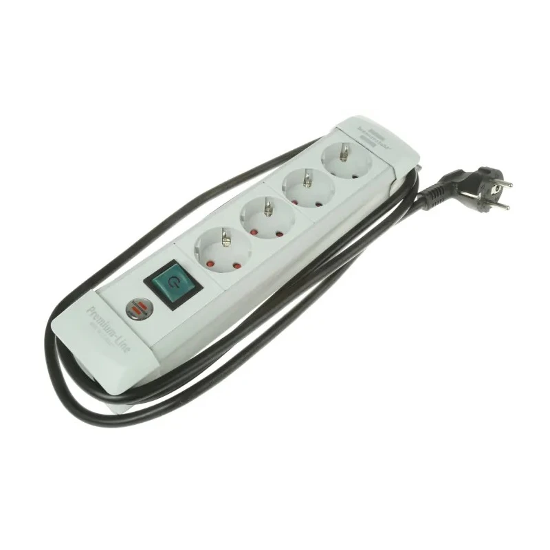 brennenstuhl Premium-Line 1.8 m 4 Socket Type F German Schuko Extension Lead Kit 230V IP20 1955540100