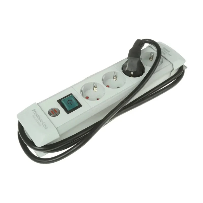 brennenstuhl Premium-Line 1.8 m 4 Socket Type F German Schuko Extension Lead Kit 230V IP20 1955540100