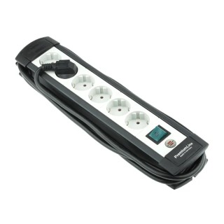 brennenstuhl Premium-Line Extension Lead Kit 3m Cable Length, 16A Current, 6 Socket Type F German Schuko, 230V 1951560100