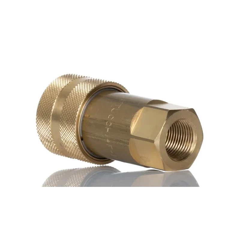 RS PRO Brass Hydraulic Quick Connect Coupling Female BSP 3/8 in 160 bar 768-5825
