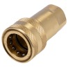 RS PRO Brass Hydraulic Quick Connect Coupling Female BSP 3/4 in 125 bar 768-5835