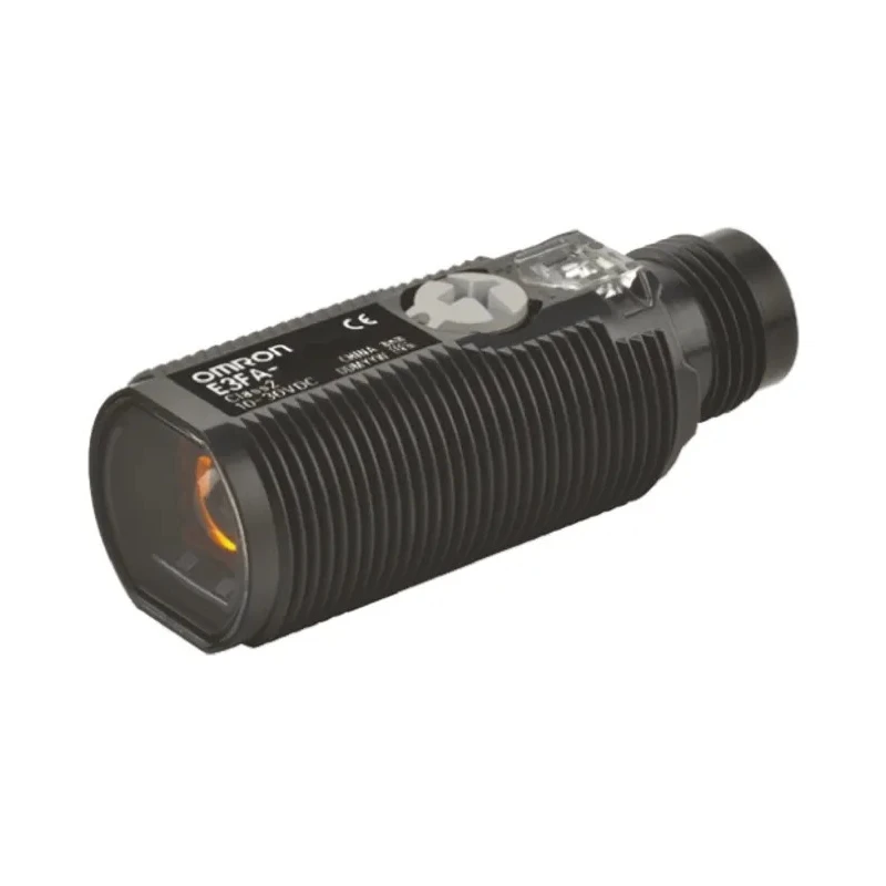 Omron Background Suppression Photoelectric Sensor, Barrel Style, 200 mm Detection Range, NPN Output, 4-Pin M12 E3FA-LN22