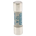 SIBA 12A Ceramic Cartridge Fuse, 10 x 38 mm, 1kV dc, Photovoltaic High Performance URZ Series 5021526.12