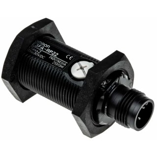 Omron Retroreflective Photoelectric Sensor, Barrel Style, 0 to 500 mm Detection Range, PNP Output, IP67 & IP69K E3FA-RP22