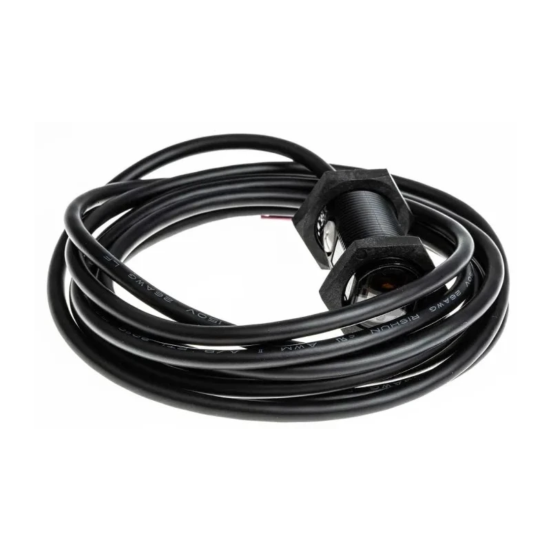 Omron Retroreflective Photoelectric Sensor Barrel Style 0 → 500 mm Detection Range NPN Output IP67 IP69K E3FA-RN12 2M