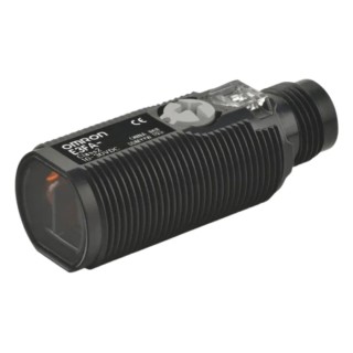 Omron Diffuse Photoelectric Sensor, Barrel Style, 10 mm to 50 mm Detection Range, PNP Output, IP69K, IP67 Rated E3FA-VP21