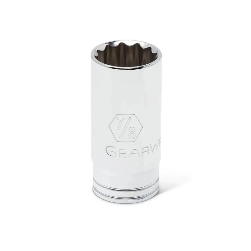 GearWrench 11-Piece 3/8 in Bit Deep Plug Standard Socket Set Alloy Steel Chrome Finish 80563