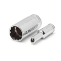GearWrench 11-Piece 3/8 in Bit Deep Plug Standard Socket Set Alloy Steel Chrome Finish 80563