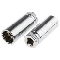 GearWrench 14-Piece 3/8 in 12 Point Deep Metric Alloy Steel Chrome Socket Set 80562