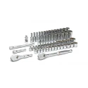 GearWrench 57-Piece 3/8 in 12 Point Socket Set Alloy Steel Chrome Finish 80551