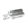 GearWrench 57-Piece 3/8 in 12 Point Socket Set Alloy Steel Chrome Finish 80551