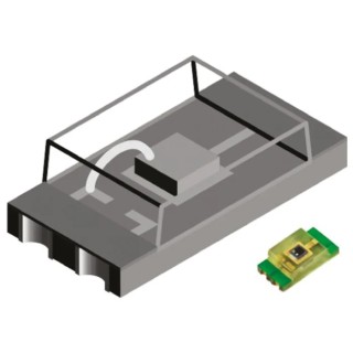 Vishay TEMT6000 ±60° Visible Light Phototransistor, Surface Mount 3-Pin 1206 Package TEMT6000