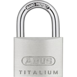 ABUS Weatherproof Keyed Padlock with 6.5 mm Shackle Diameter and 40mm Body Width 64TI/40