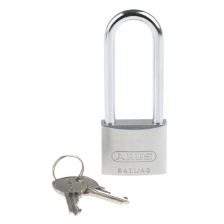 ABUS Keyed Titalium Weatherproof Padlock 6.5 mm Shackle Diameter, 40 mm Width 64TI/40HB63