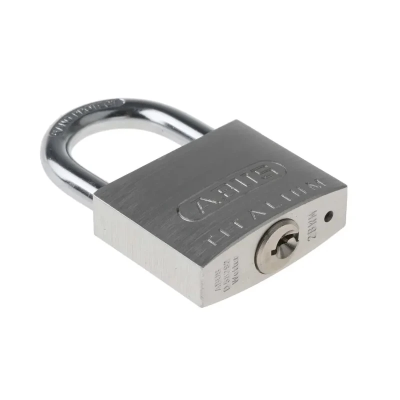 ABUS Weatherproof Keyed Padlock 40mm Body, 6.5 mm Shackle Diameter, Titalium Material 64TI/40 KA6411