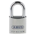 RS PRO Weatherproof Titalium Keyed Padlock 9.5 mm Shackle Diameter 44.5 mm Shackle Length 50 mm Body Width 80TI/50 KA8011