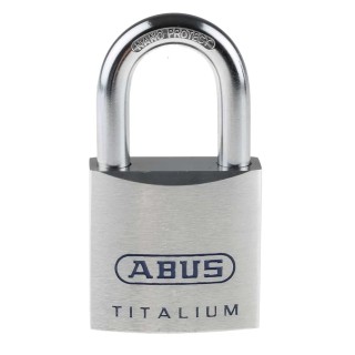 RS PRO Weatherproof Titalium Keyed Padlock 9.5 mm Shackle Diameter 44.5 mm Shackle Length 50 mm Body Width 80TI/50 KA8011