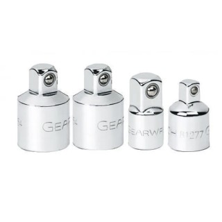 GearWrench 1/2 in, 1/4 in, 3/8 in Square Drive Polished Chrome Alloy Steel Adapter Set 81217