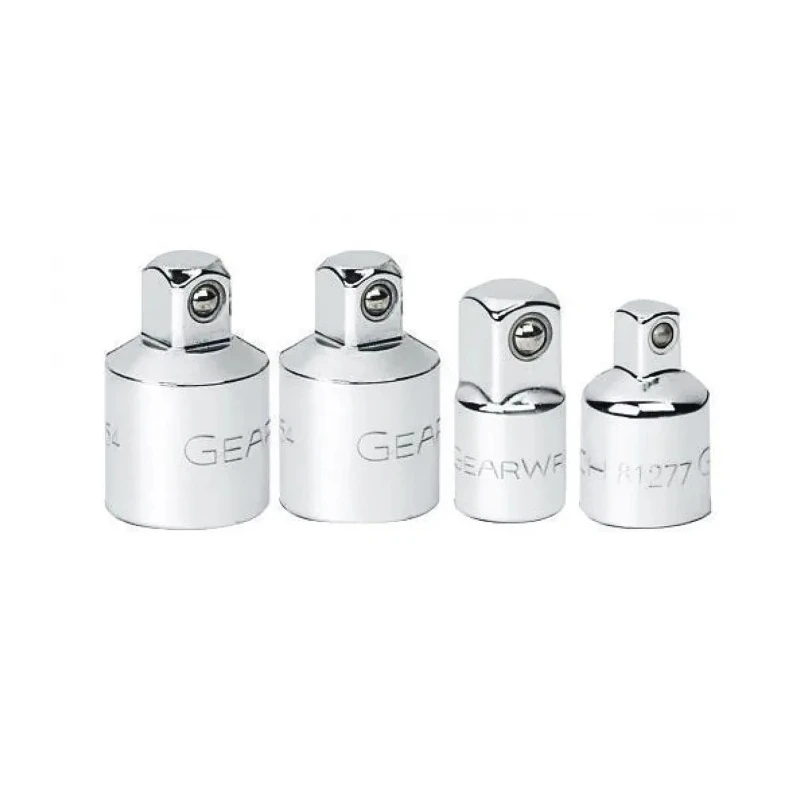 GearWrench 1/2 in, 1/4 in, 3/8 in Square Drive Polished Chrome Alloy Steel Adapter Set 81217