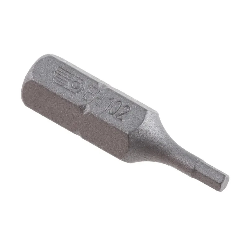 Facom Hex Screwdriver Bit 1/4 in Drive Size, 2 mm Tip, Hex Drive, 25 mm Overall Length EH.102