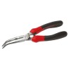Facom 1-Piece Long Nose Plier Bent Nose 200mm Overall Length, 69mm Jaw, Comfort Grip Handle, VDE/1000V Approved 195A.20CPE