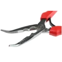 Facom 1-Piece Long Nose Plier Bent Nose 200mm Overall Length, 69mm Jaw, Comfort Grip Handle, VDE/1000V Approved 195A.20CPE