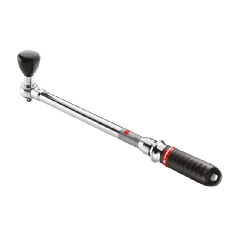 Facom Click Torque Wrench, Mechanical 1 to 5 Nm Torque Range, 1/4 inch Square Drive, Chrome Vanadium Steel, 185mm R.301A