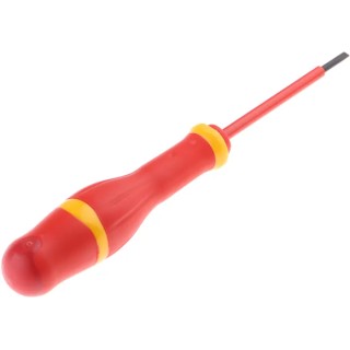 Facom Insulated Screwdriver 75 mm Blade VDE/1000V Approved, 178mm Overall AT3X75VE