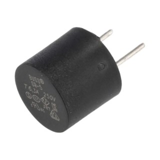 Eaton Radial Lead Time Delay Fuse 6.3A, 250V AC, 63A Breaking Capacity SR-5-6-3A-BK