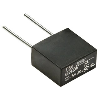 Eaton Non-Resettable Time Delay Fuse, Radial 3.15A, 250V ac Plastic Body SS-5-3-15A-BK