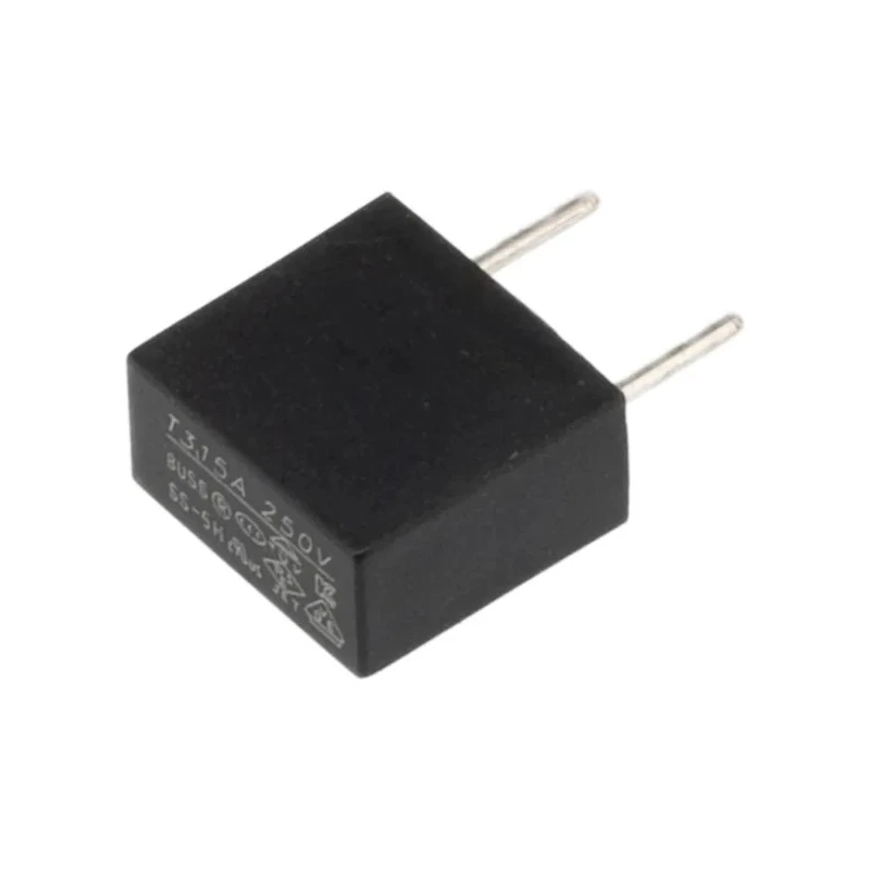 Eaton Radial Fuse 3.15A 250V AC Time Delay Plastic Body SS-5H-3-15A-BK
