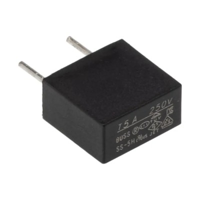 Eaton Fuse, Radial 5A Time Delay 250V AC Plastic Body SS-5H-5A-BK